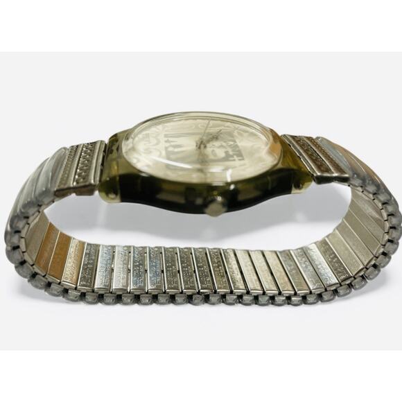 Swatch Watch TANDOORI GM145 1998 Collectible Swiss Quartz Flexible Bracelet NOS - Picture 3 of 6